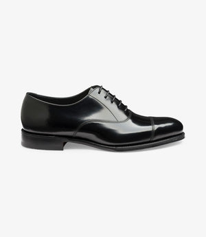 LOAKE Elgin Oxford shoe - Black Polished - Side View
