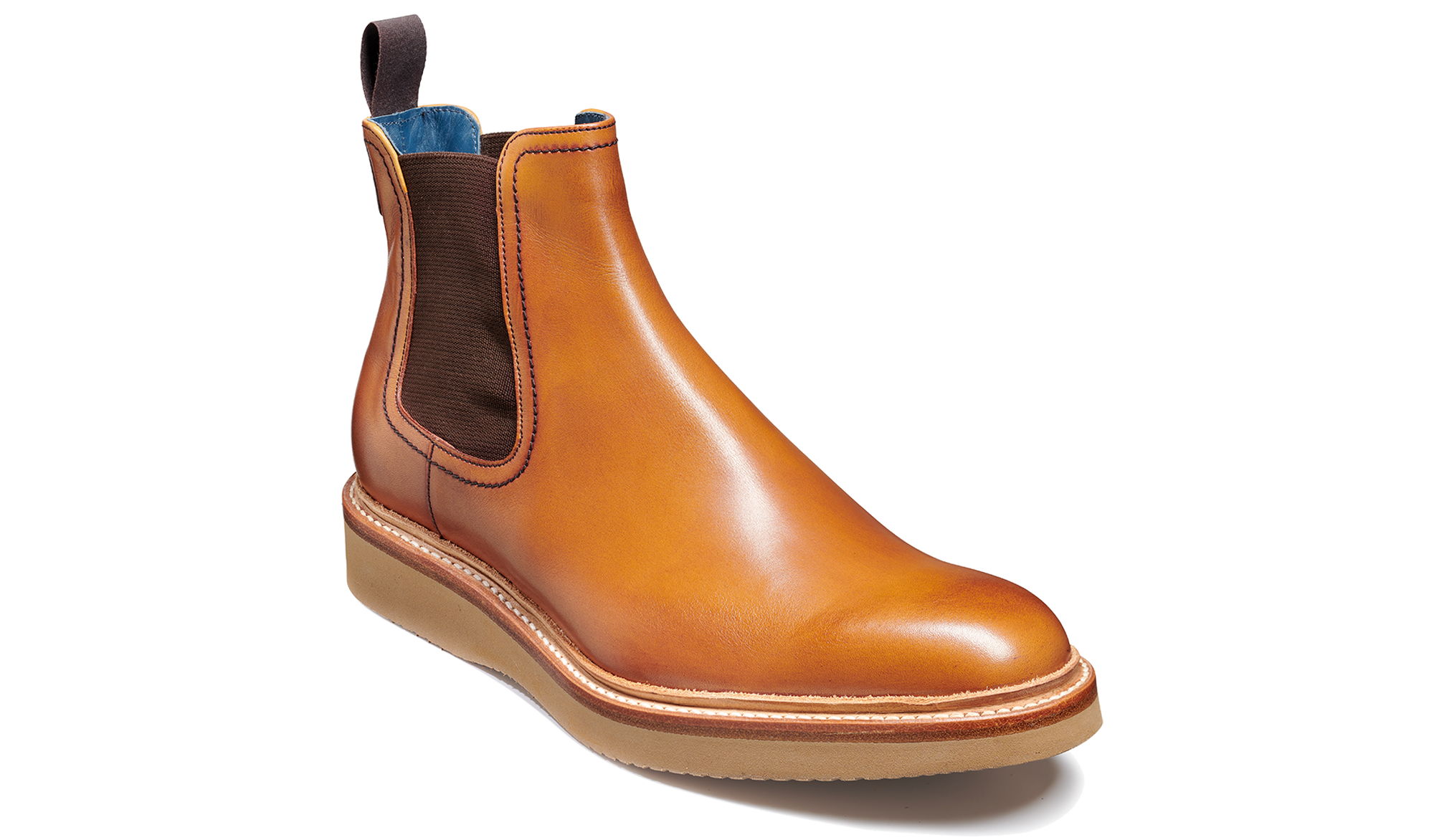 Barker Fred Chelsea Boot  - Rosewood Hand Painted