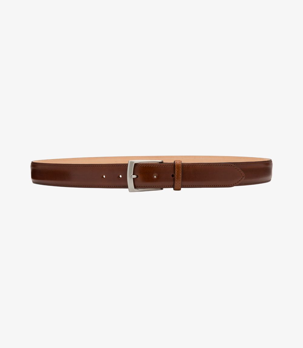 Loake Henry Men's Leather Belt - Mahogany