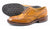 LOAKE Chester Brogue shoe Dainite - Tan - Sole/Side View