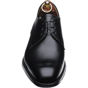 LOAKE Gable Plain Tie shoe - Black calf - Front View