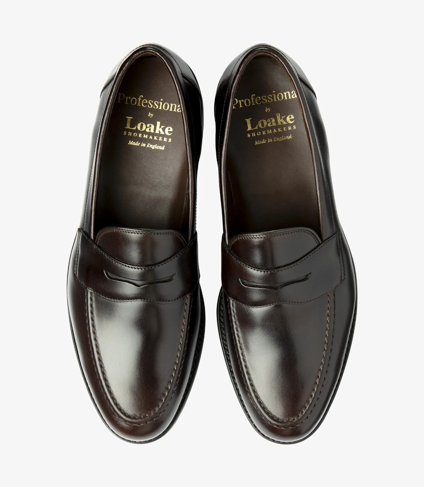 LOAKE Imperial Loafer - Black Grain Calf - (F) Fitting Rubber Sole