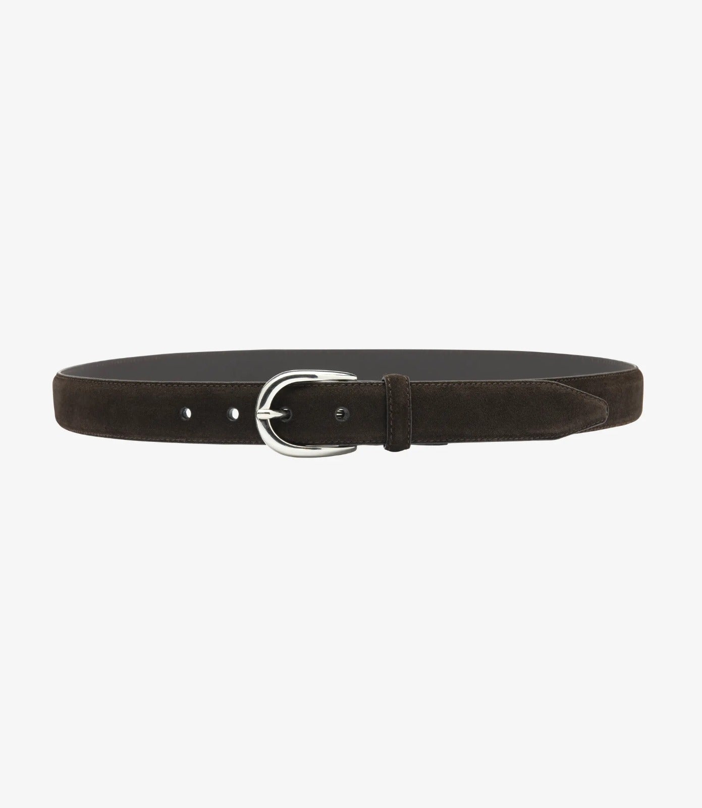 Loake Harry Leather Belt - Dark Brown Suede