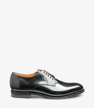 LOAKE 205B Plain Tie shoe - Black