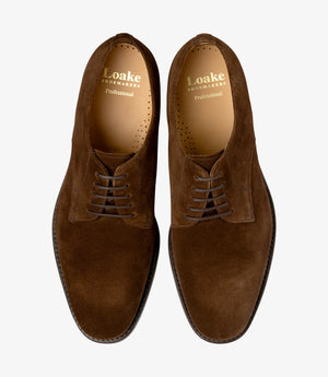 LOAKE 205B Plain Tie shoe - Brown Suede