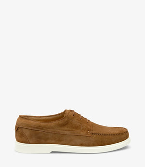LOAKE Sardinia Loafer Shoe - Chestnut Suede