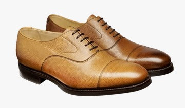 Barker Malvern toe- cap Oxford  Shoe - Cedar Grain