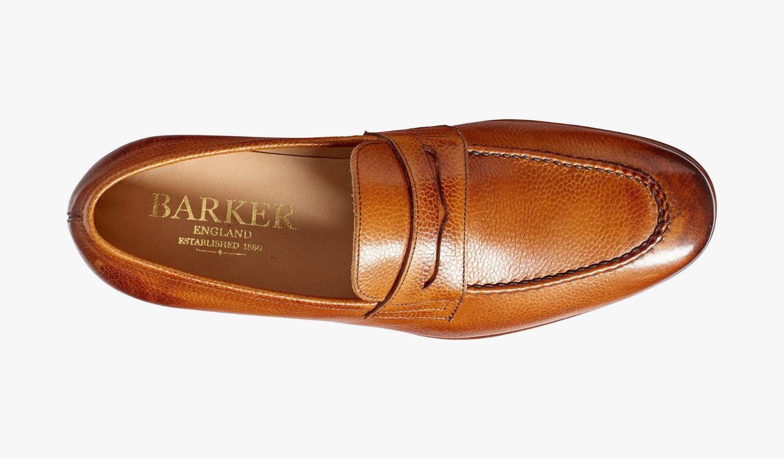 Barker Ledley Loafer Shoe - Cedar Grain