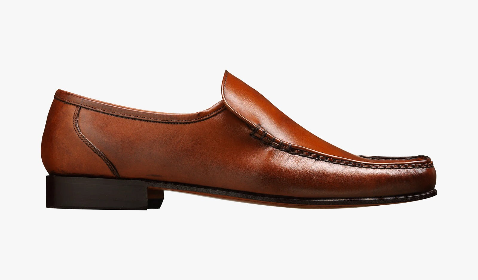 Barker Javron Loafer Shoe - Brown Burnished Calf