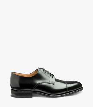 LOAKE 305 Premium Toe-Cap Shoe (G Wide) - Black Leather Calf
