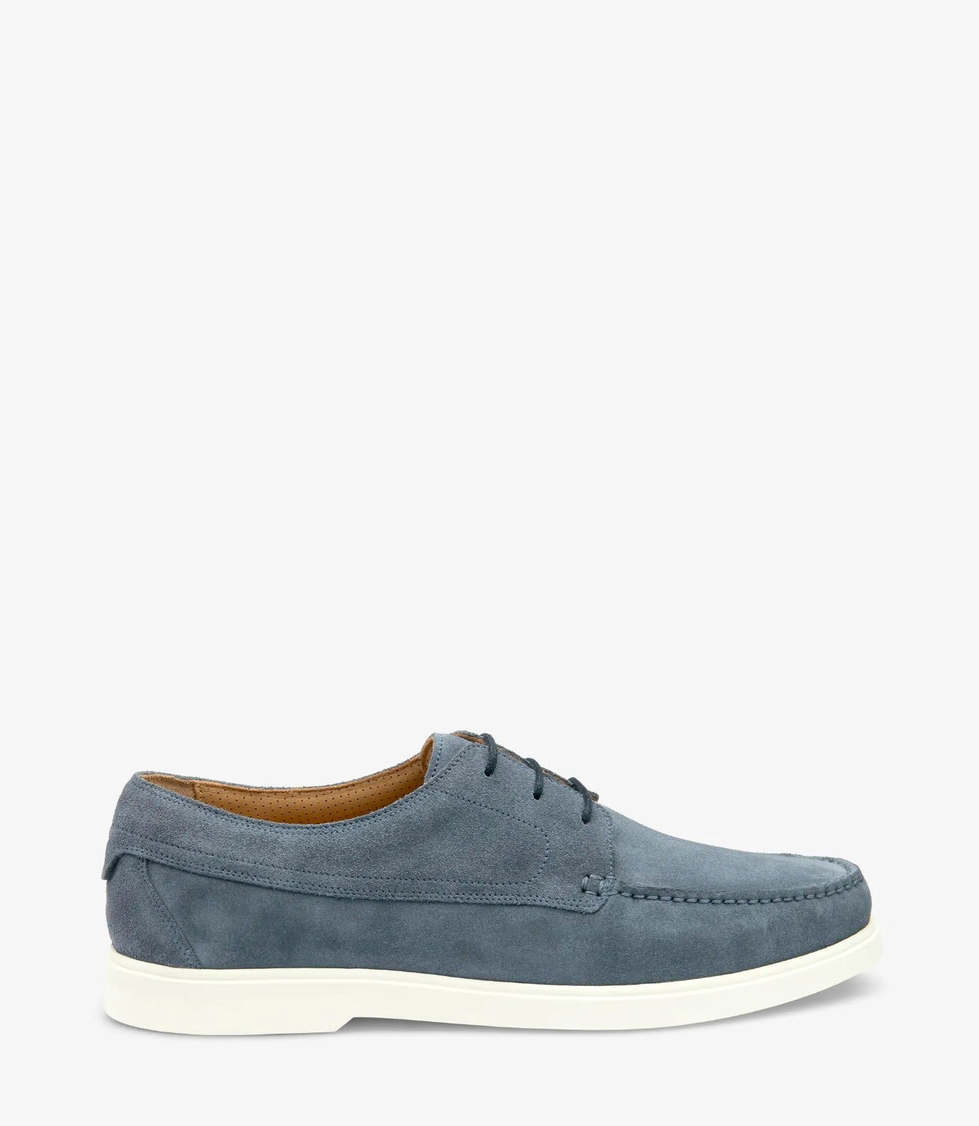 LOAKE Sardinia Loafer Shoe - Light Blue Suede