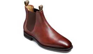 Barker Mansfield Classic Chelsea Boots - Cherry Grain
