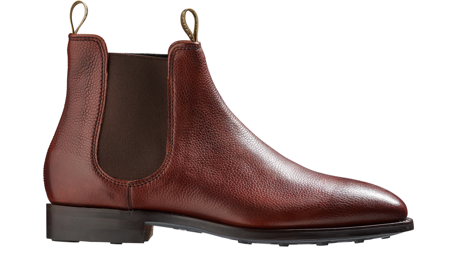 Barker Mansfield Classic Chelsea Boots - Cherry Grain