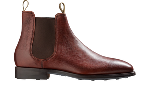 Barker Mansfield Classic Chelsea Boots - Cherry Grain