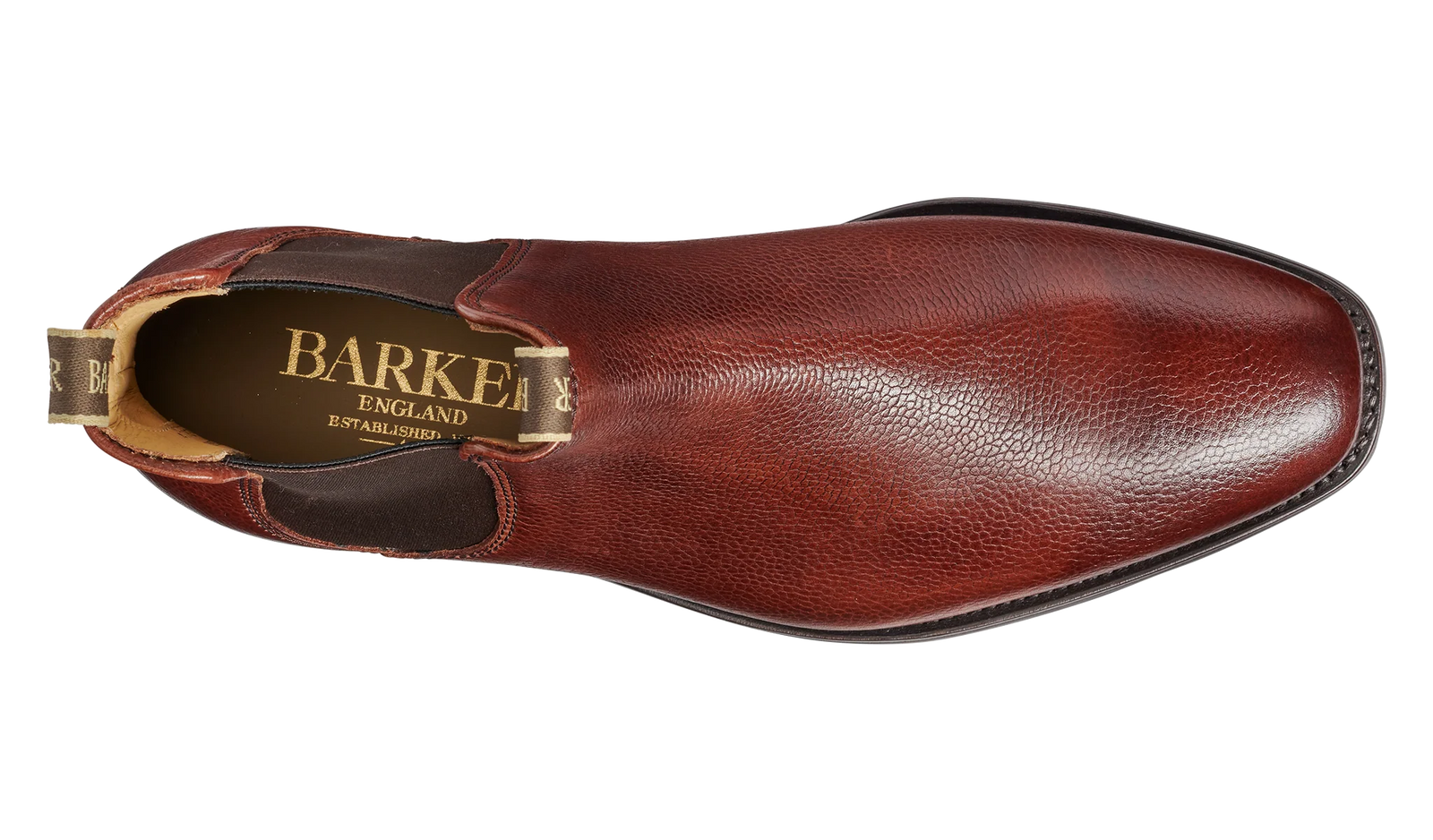 Barker Mansfield Classic Chelsea Boots - Cherry Grain