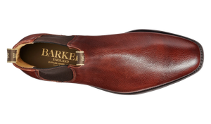Barker Mansfield Classic Chelsea Boots - Cherry Grain