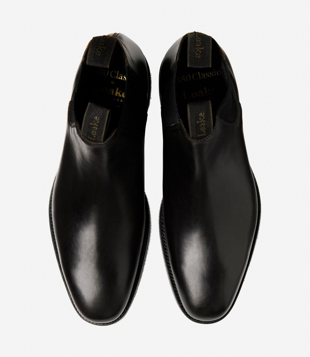 LOAKE Emsworth Chukka Boot - Black Calf