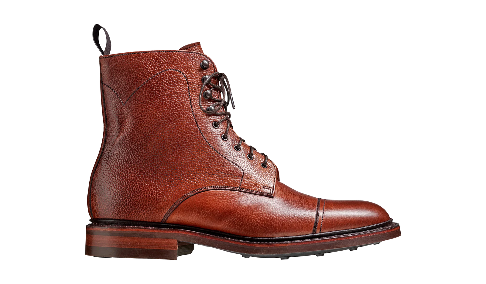 Barker Donegal Top-Cap Calf Leather Boot - Antique Rosewood Calf