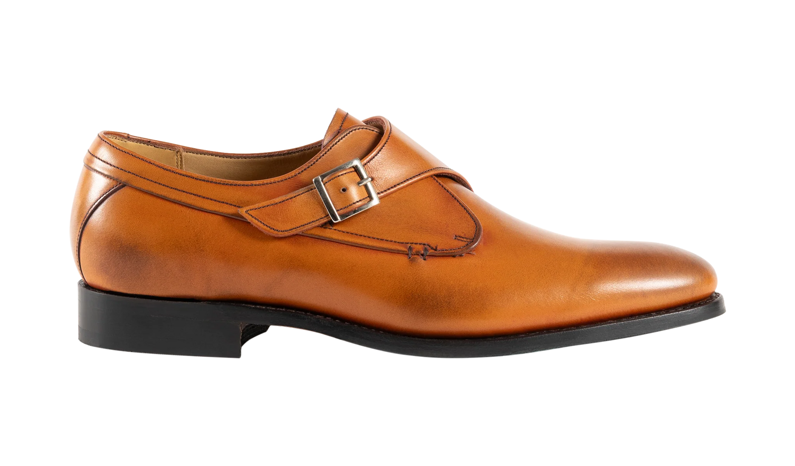 Barker Brayton Monk Shoes - Antique Rosewood Calf