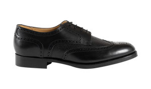 Barker Athlone Brogue Shoes - Black Calf