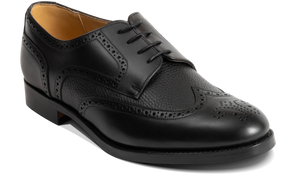Barker Athlone Brogue Shoes - Black Calf