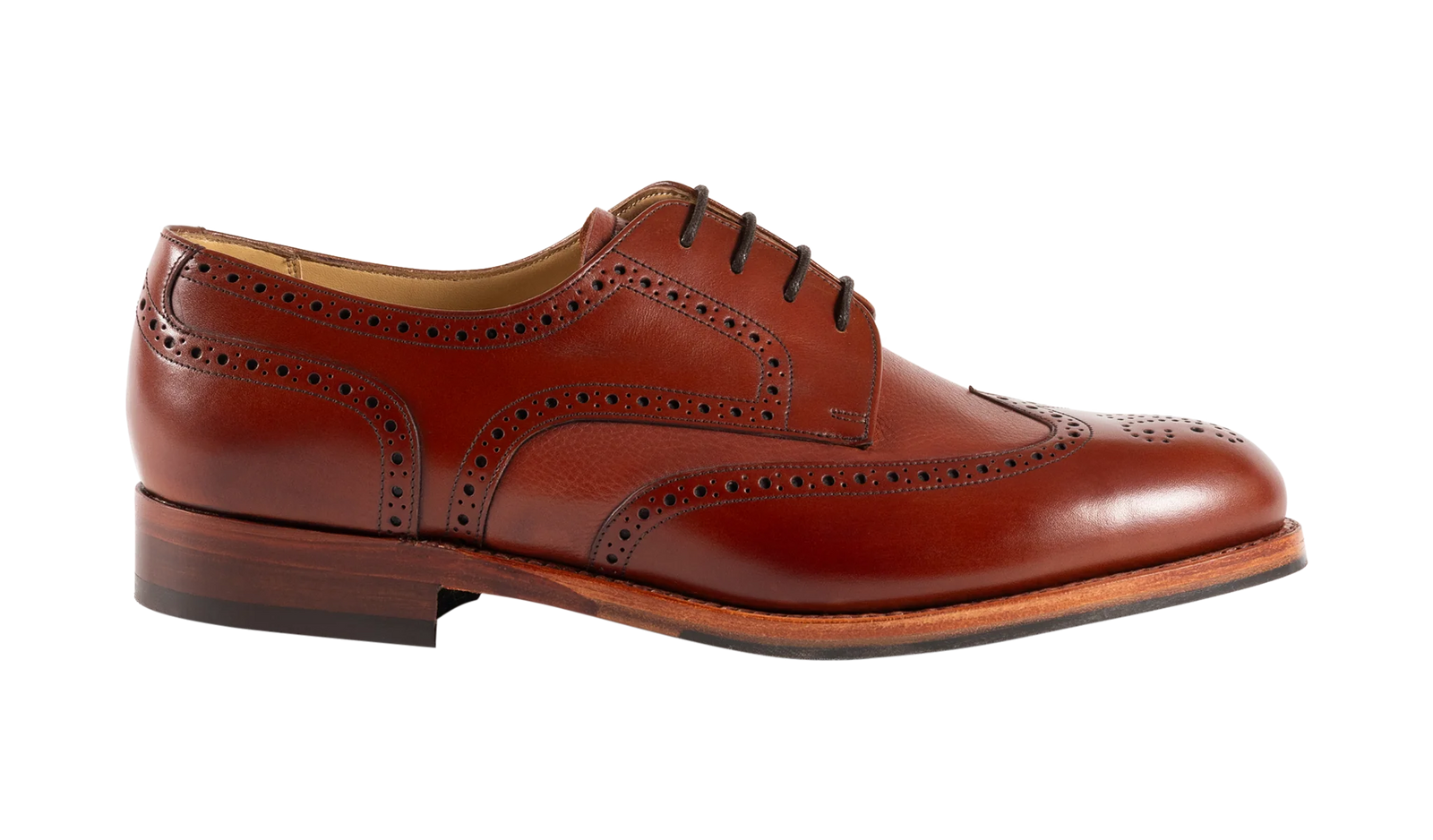Barker Athlone Brogue Shoes - Rosewood Calf