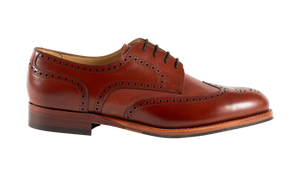Barker Athlone Brogue Shoes - Rosewood Calf