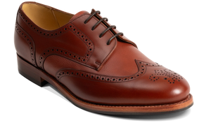 Barker Athlone Brogue Shoes - Rosewood Calf