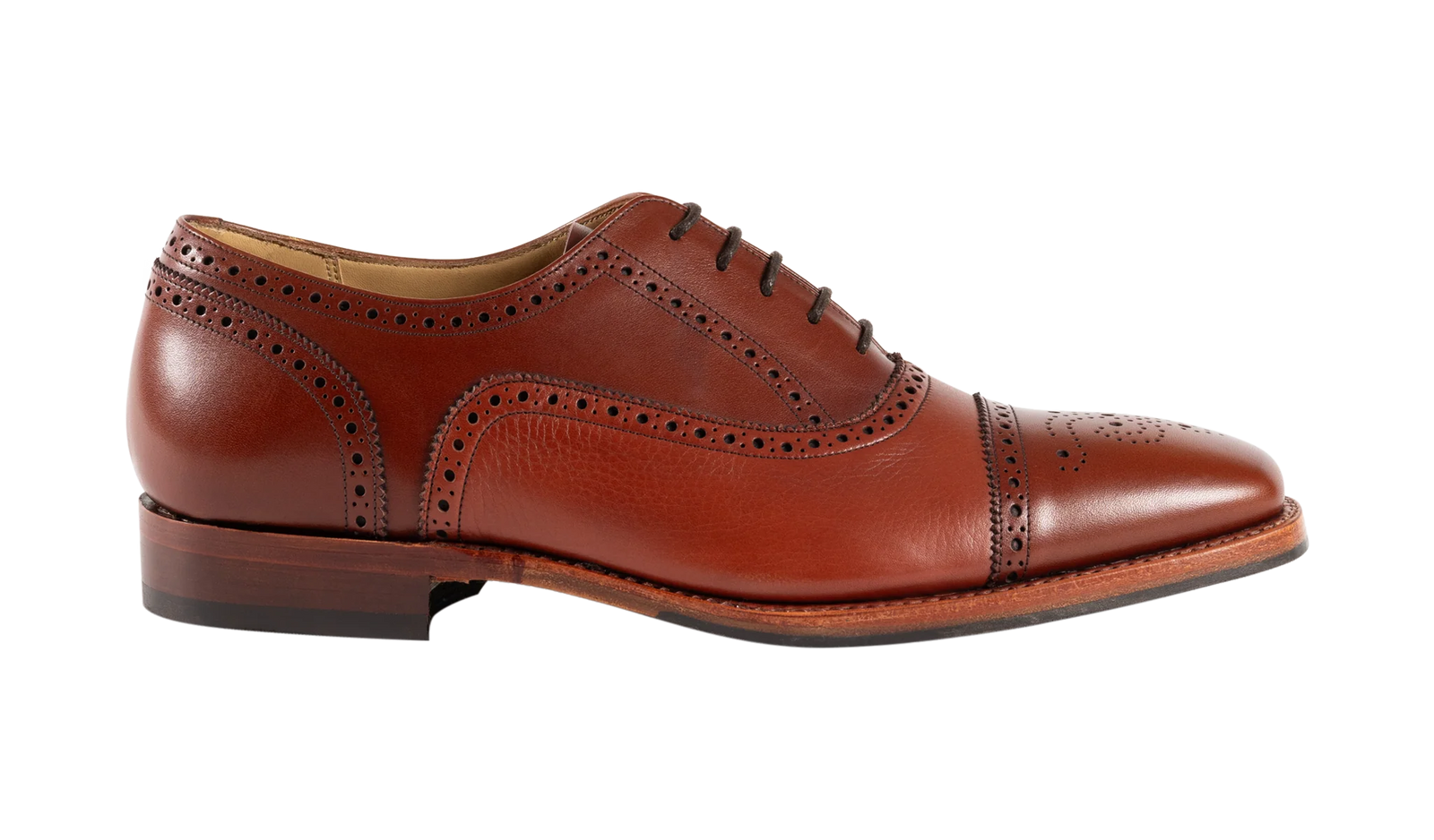 Barker Sligo Brogue Shoes - Rosewood Calf