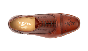 Barker Sligo Brogue Shoes - Rosewood Calf
