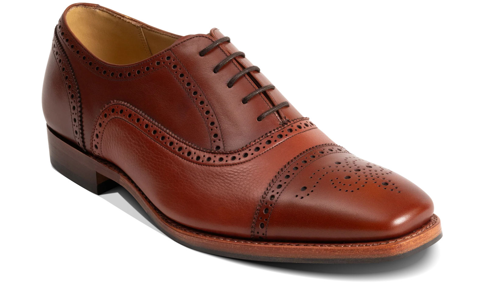 Barker Sligo Brogue Shoes - Rosewood Calf