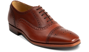 Barker Sligo Brogue Shoes - Rosewood Calf