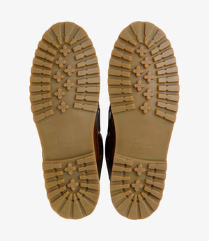 LOAKE 523 Waxy Deck Shoe- Brown Waxy Leather