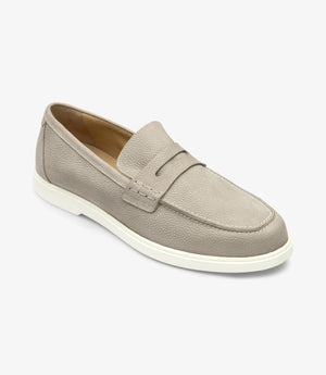 LOAKE Como Loafer Shoe - Grey Nubuck
