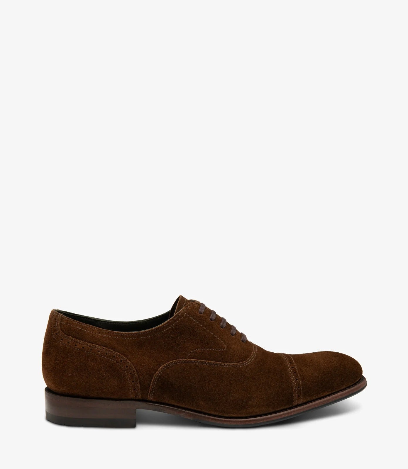 LOAKE - Hughes Premium Derby Shoe - Brown Suede