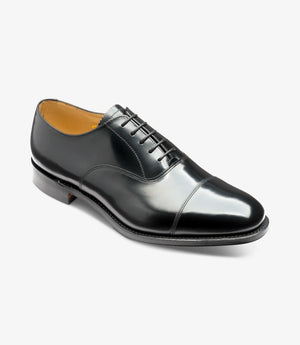 LOAKE 747B Polished Toe Cap Oxford shoe - Black