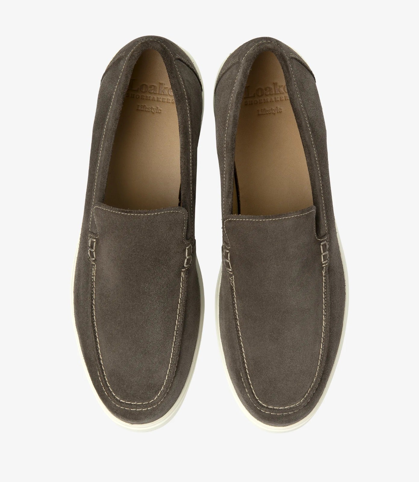 LOAKE Tuscany - Suede Loafers - Anthracite Suede