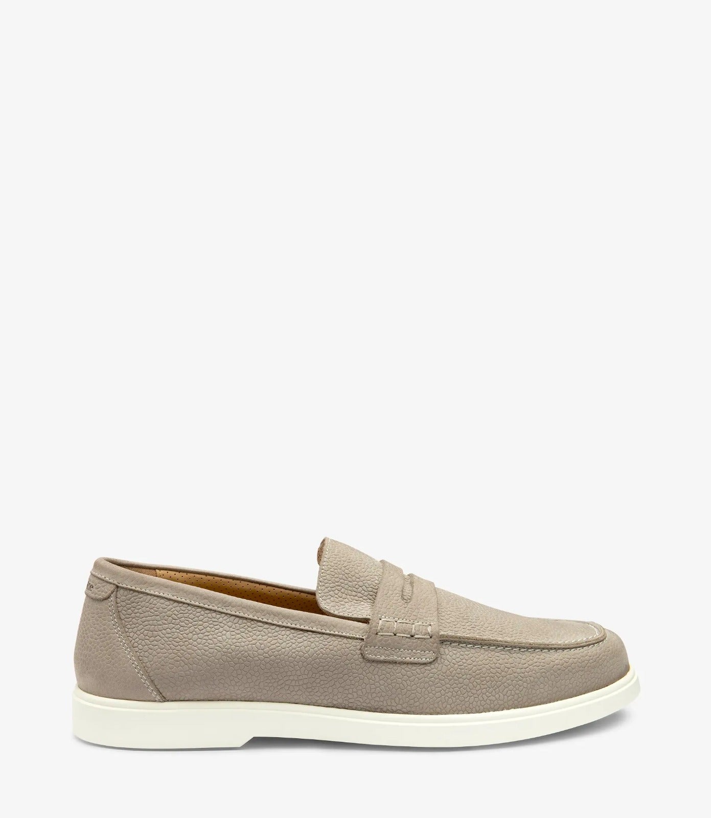 LOAKE Como Loafer Shoe - Grey Nubuck