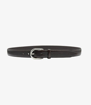 Loake Harry Leather Belt - Black Leather