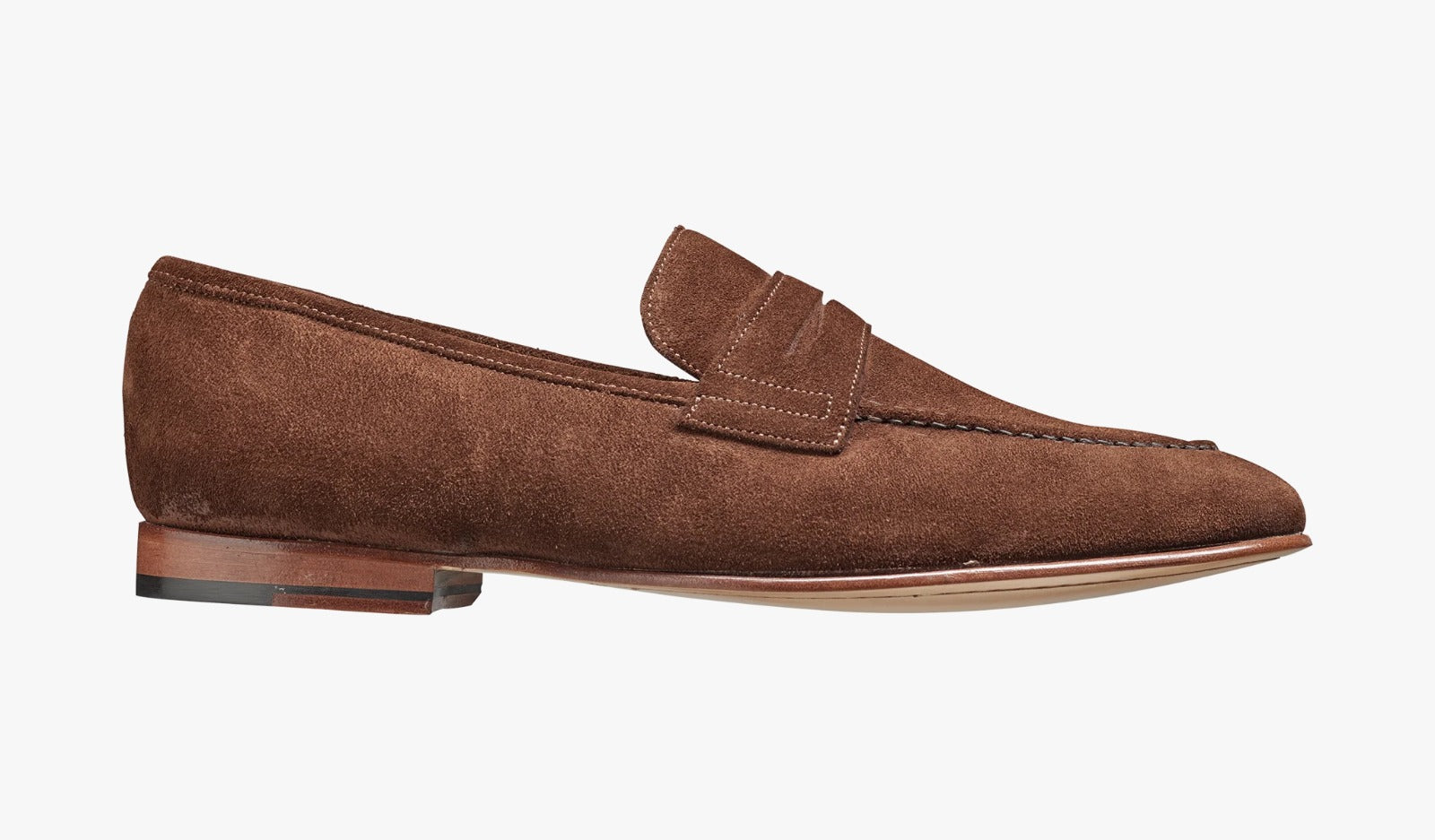 Barker Ledley Loafer Shoe - Castagnia Suede