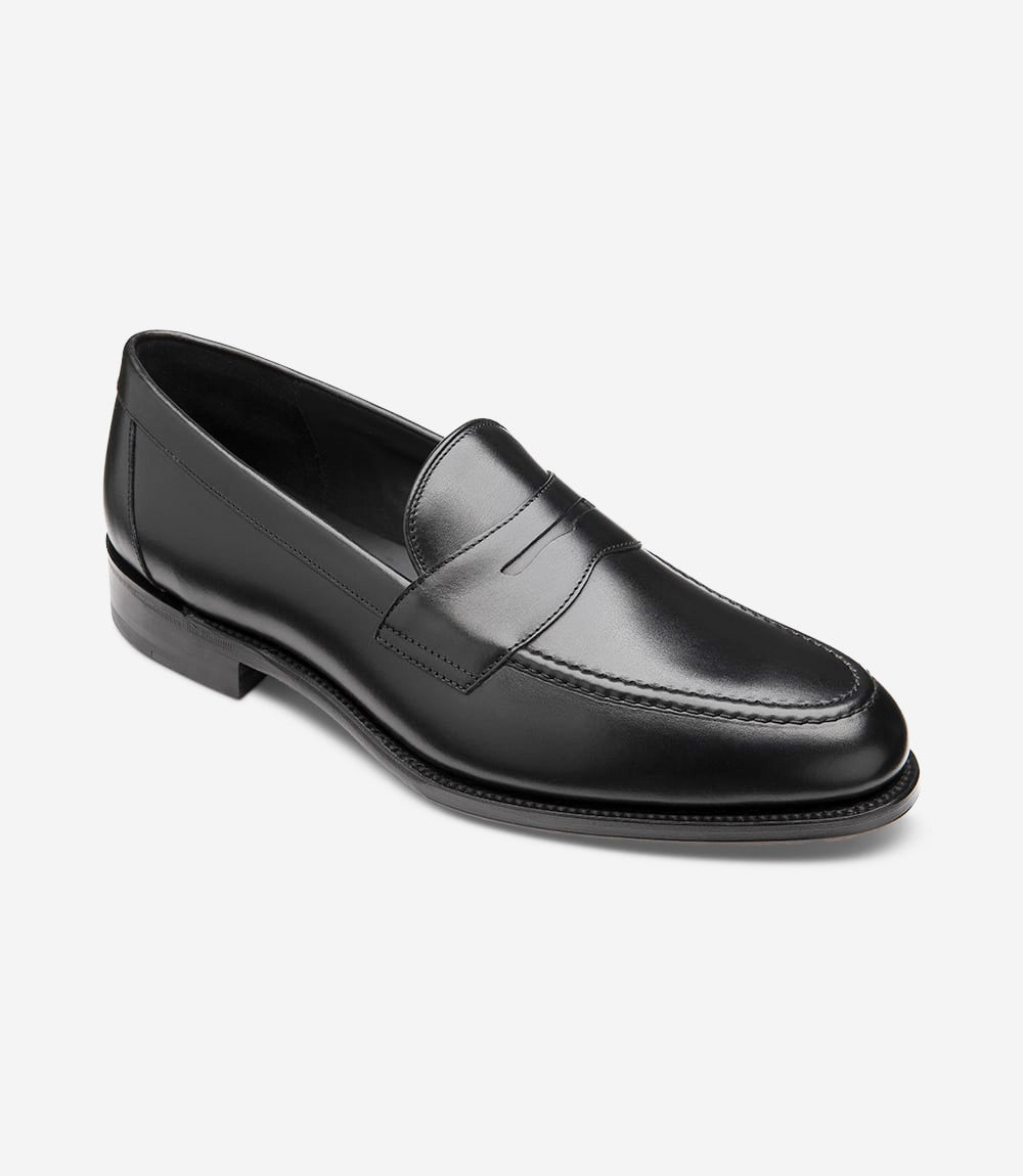 LOAKE Hornbeam Loafer - Black Calf Leather