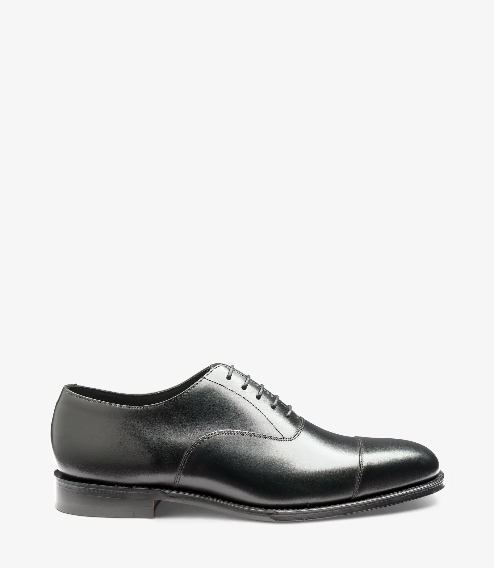 LOAKE Aldwych Oxford Shoe - Black (F - fitting)