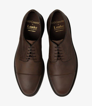 LOAKE - Ampleforth Premium Toe Cap Shoe - Brown Nubuck