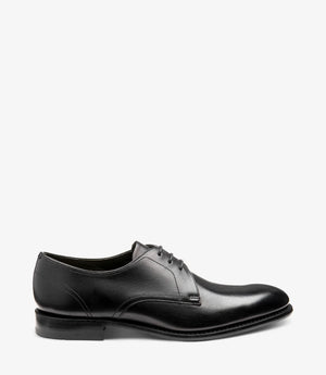 LOAKE Atherton Premium Derby Shoe - Black Calf