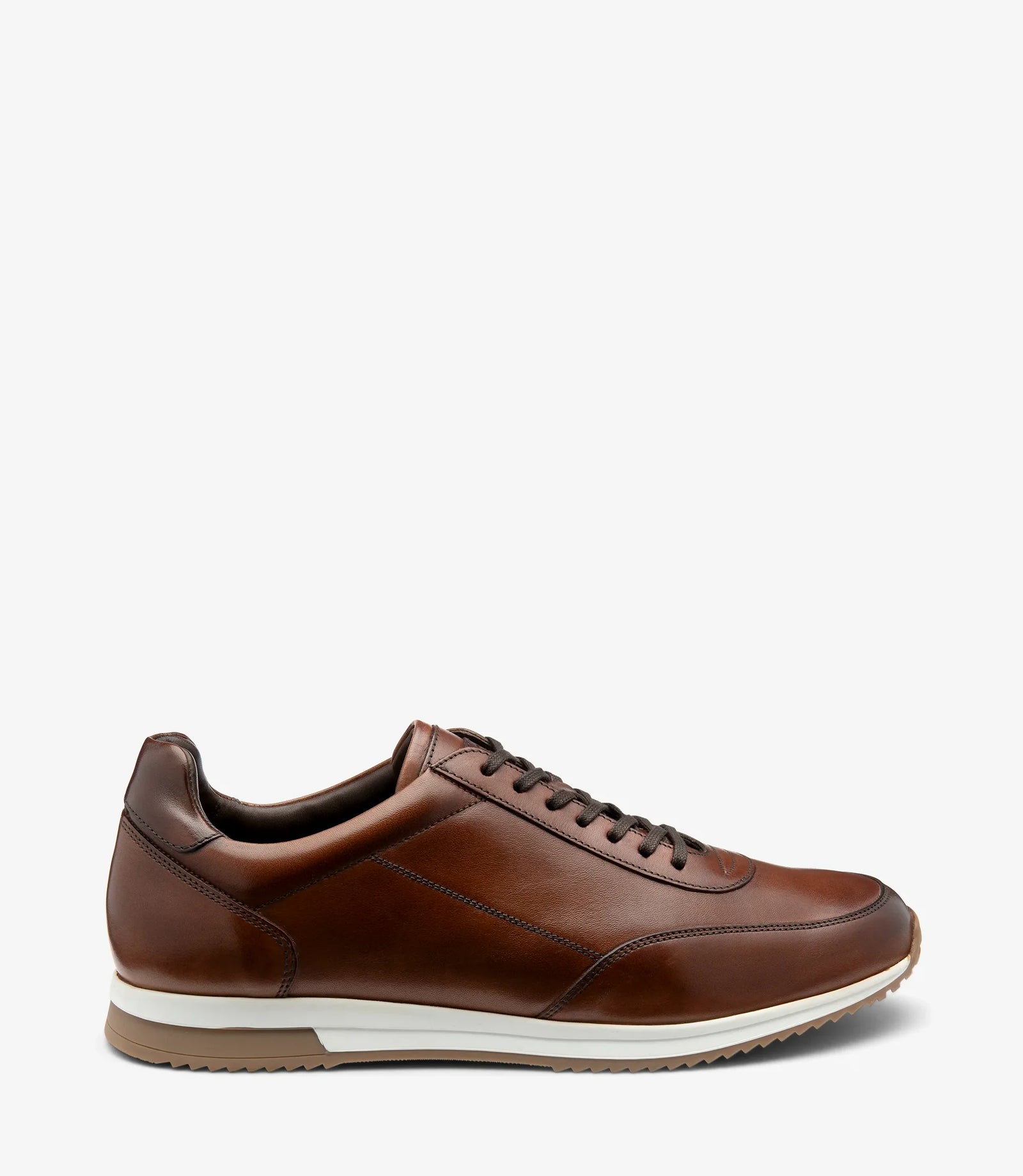LOAKE  Bannister Leather Sneakers - Cedar