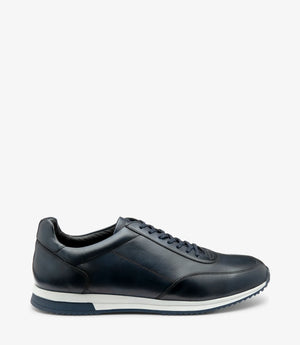 LOAKE  Bannister - Leather Sneakers - Navy