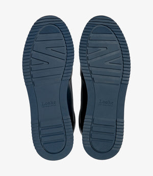 LOAKE Ballentyne Sneakers - Navy Suede & Grain Leather