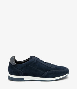 LOAKE  Bannister - Leather Sneakers - Navy Suede