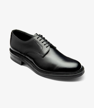 LOAKE Barbican Derby Shoe - Black Calf
