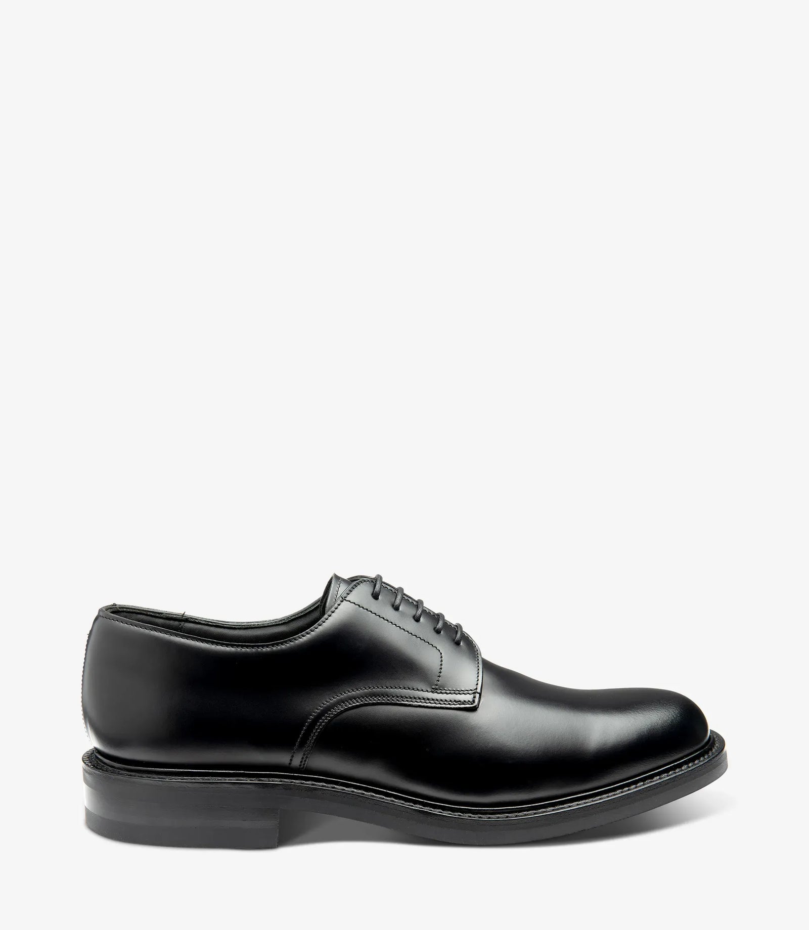 LOAKE Barbican Derby Shoe - Black Calf